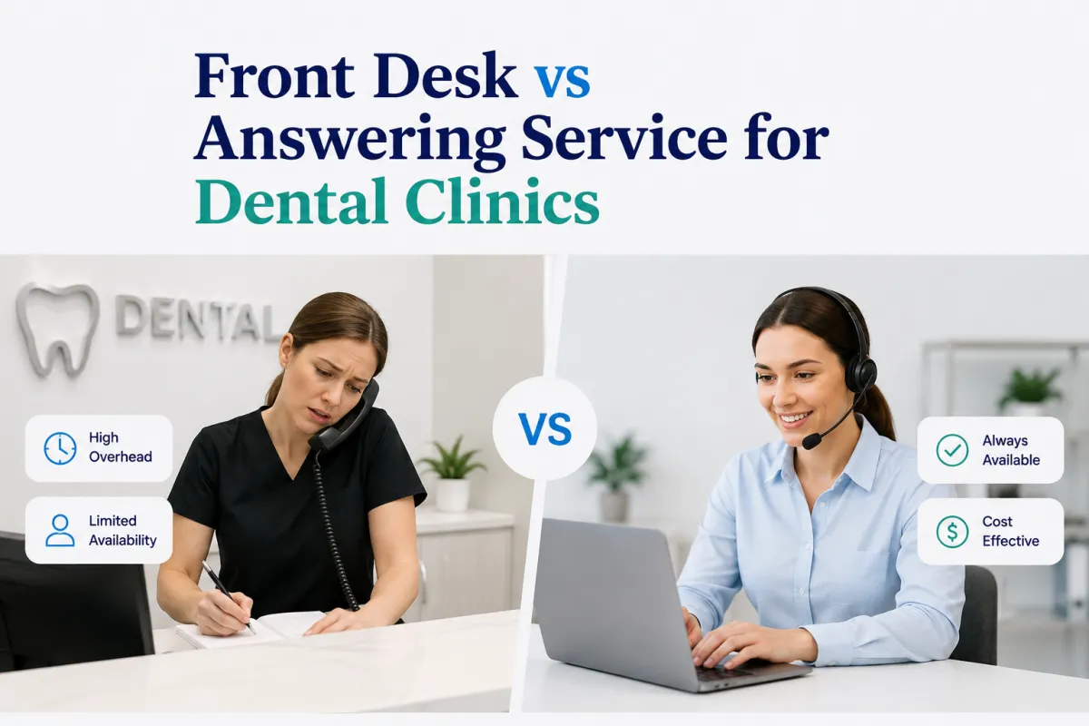 Front Desk vs Answering Service for Dental Clinics