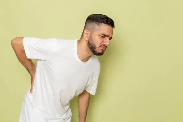 man with back pain