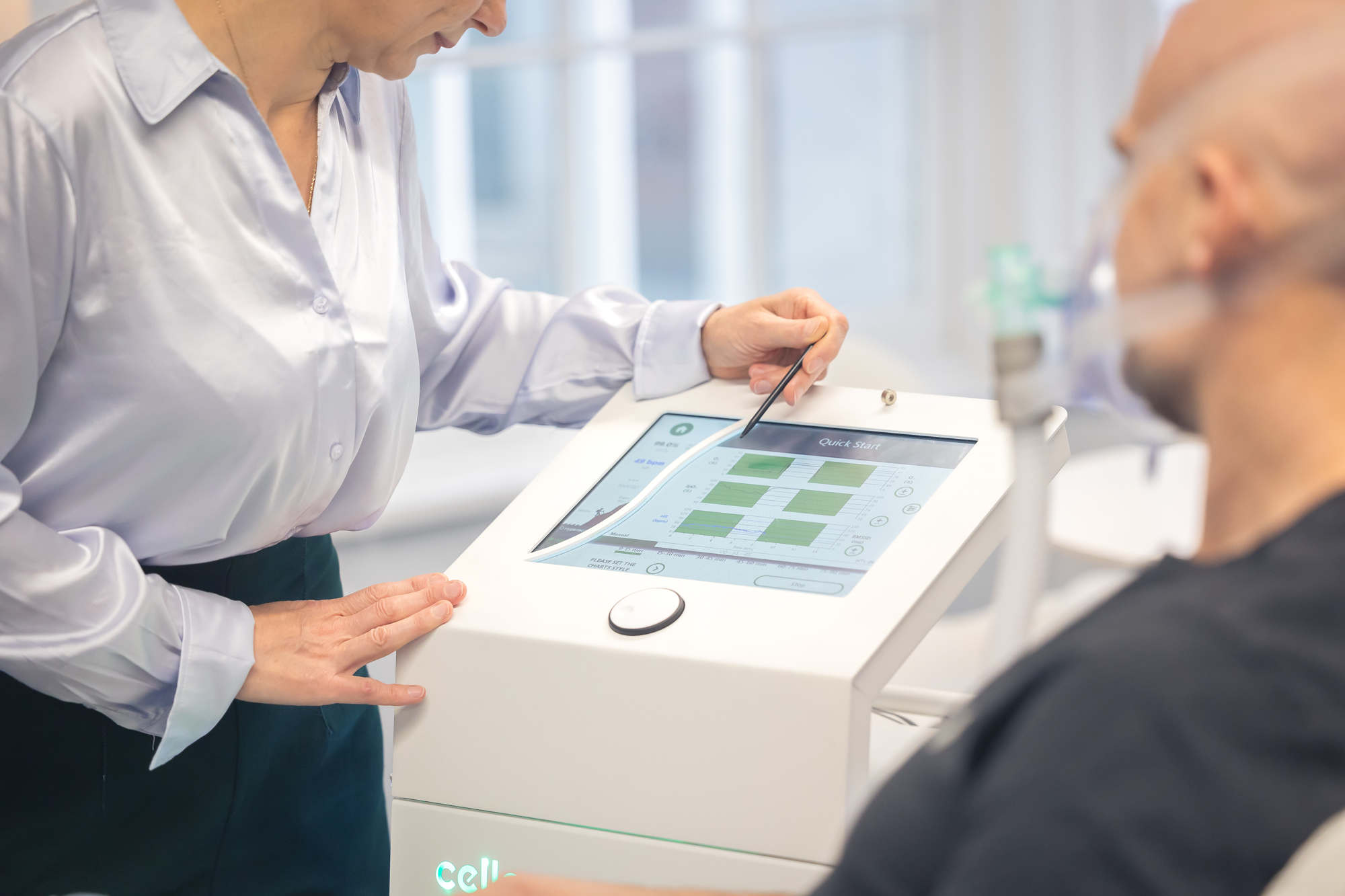 Svetlana providing a calm consultation setting