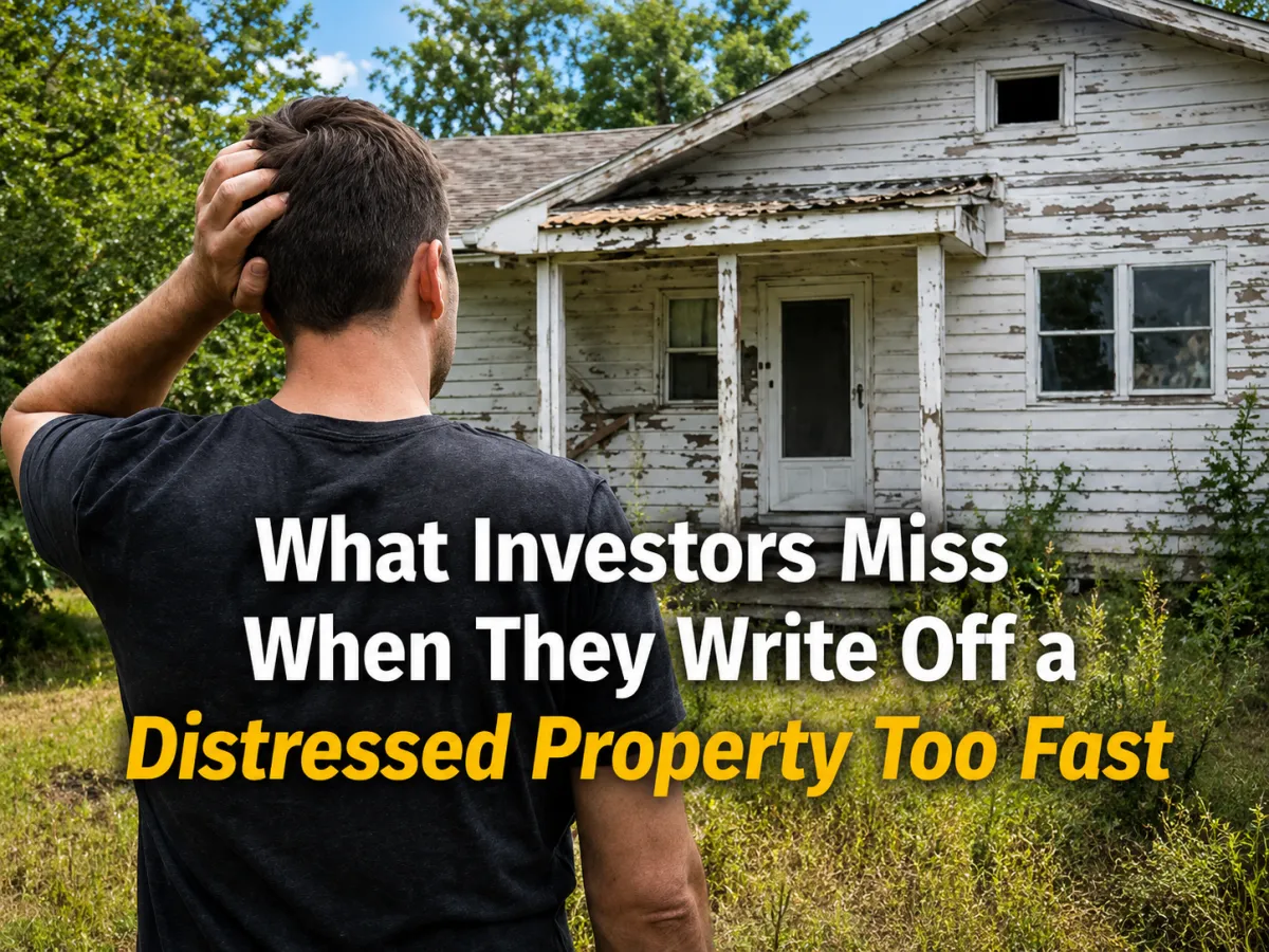 What Investors Miss When They Write Off a Distressed Property Too Fast