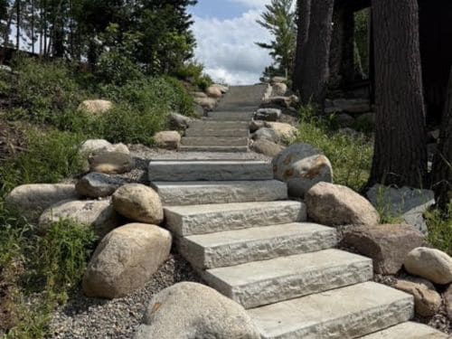 Walking Path & Sidewalk Installation in Pequot Lakes