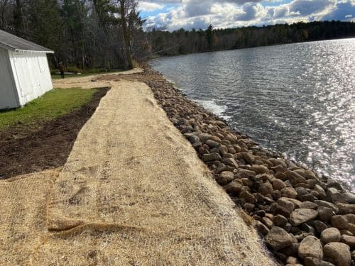 Boulder Wall Installation Pequot Lakes