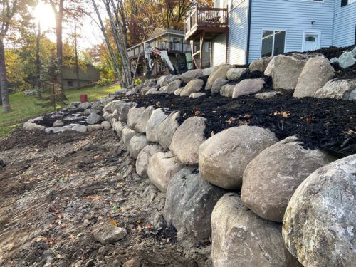 Nisswa Retaining Wall Installation