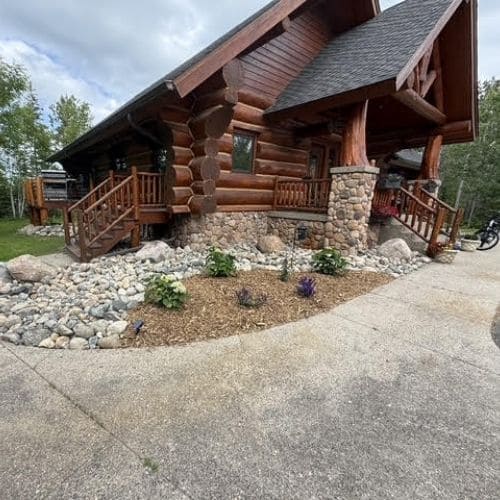 Boulder Wall Installation Pequot Lakes