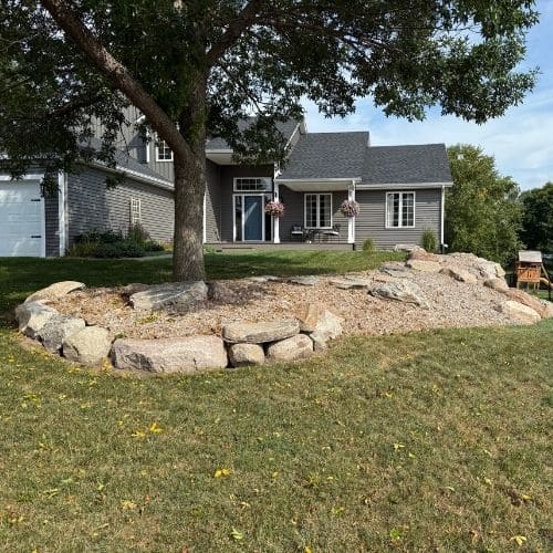 Boulder Wall Installation Pequot Lakes