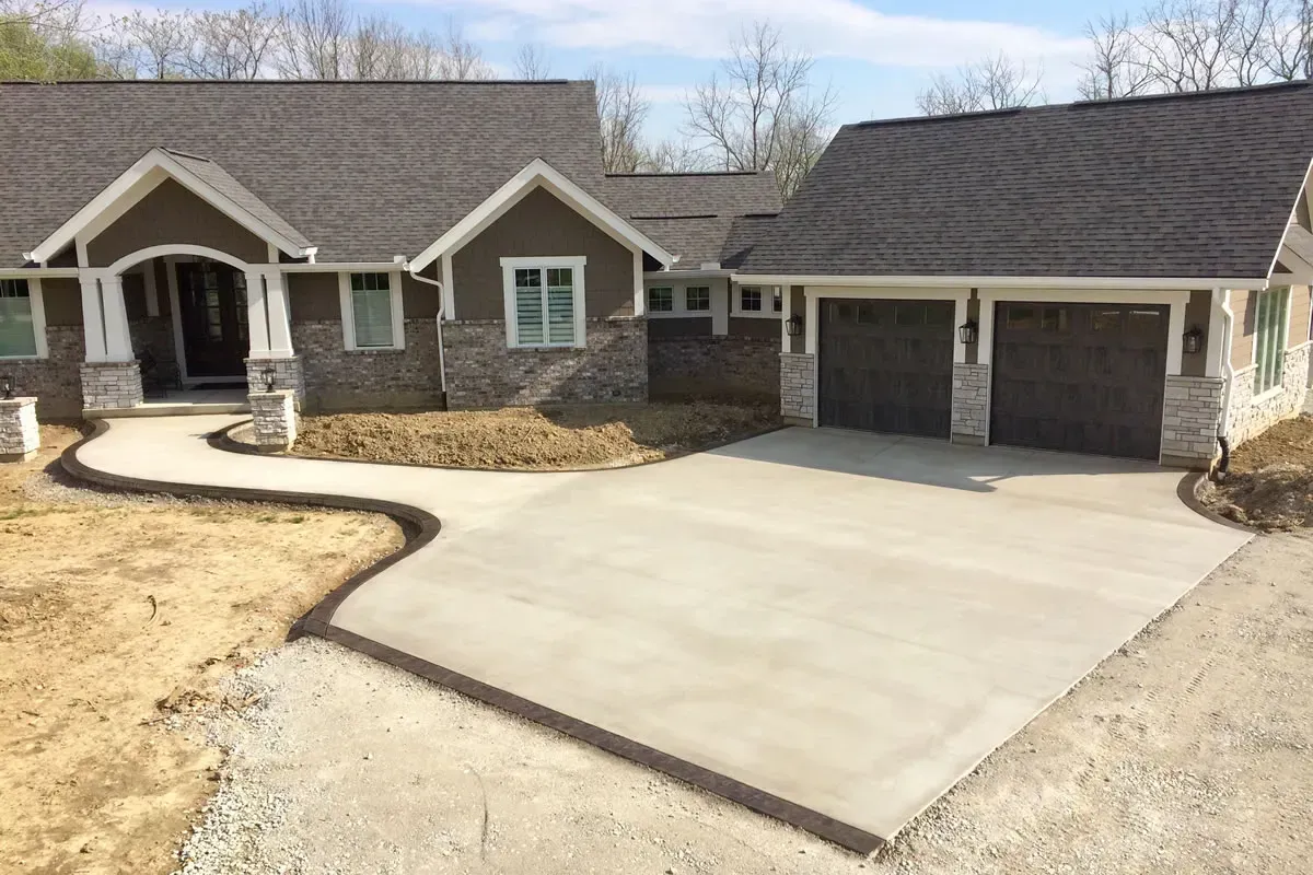 Cleveland Concrete builds and installs Driveway