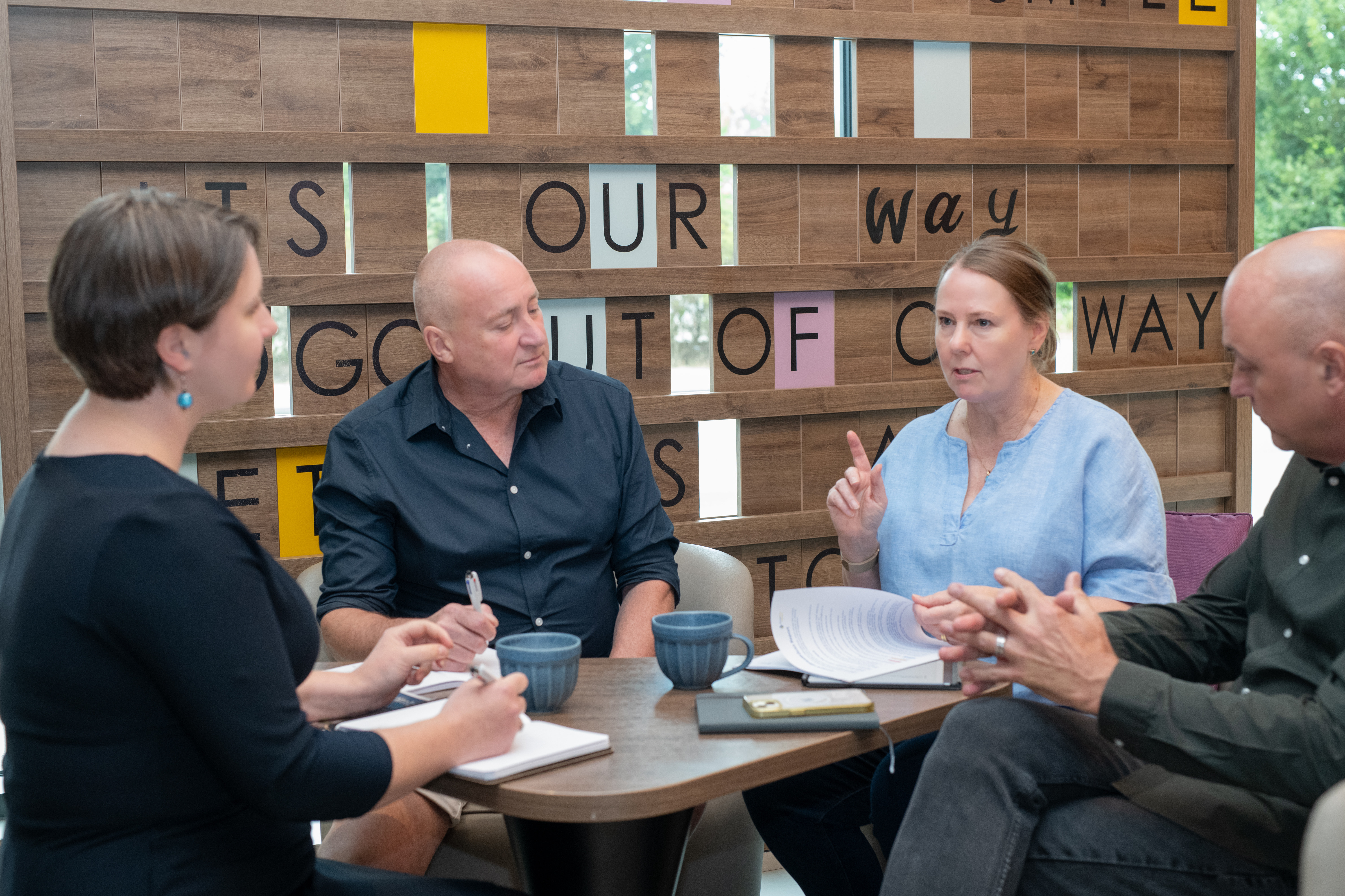 Team meeting at PWS