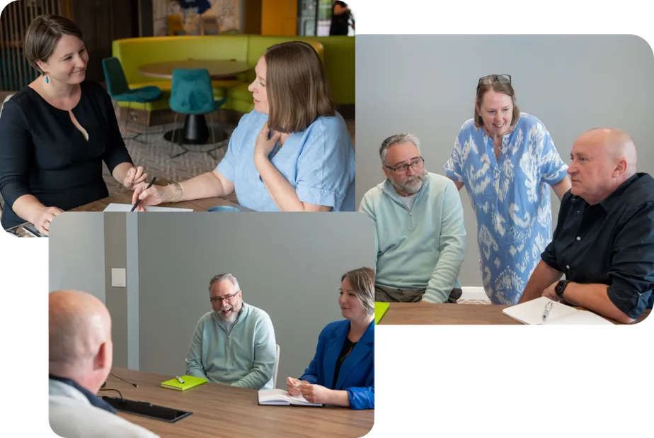 PWS team meetings collage