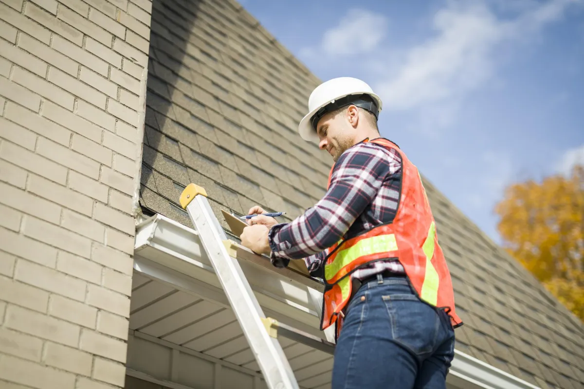 Roof maintenance check by Living Hope Roofing team