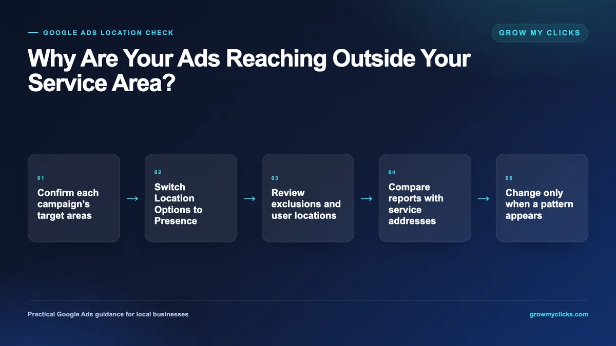 Google Ads Showing Outside Your Service Area?