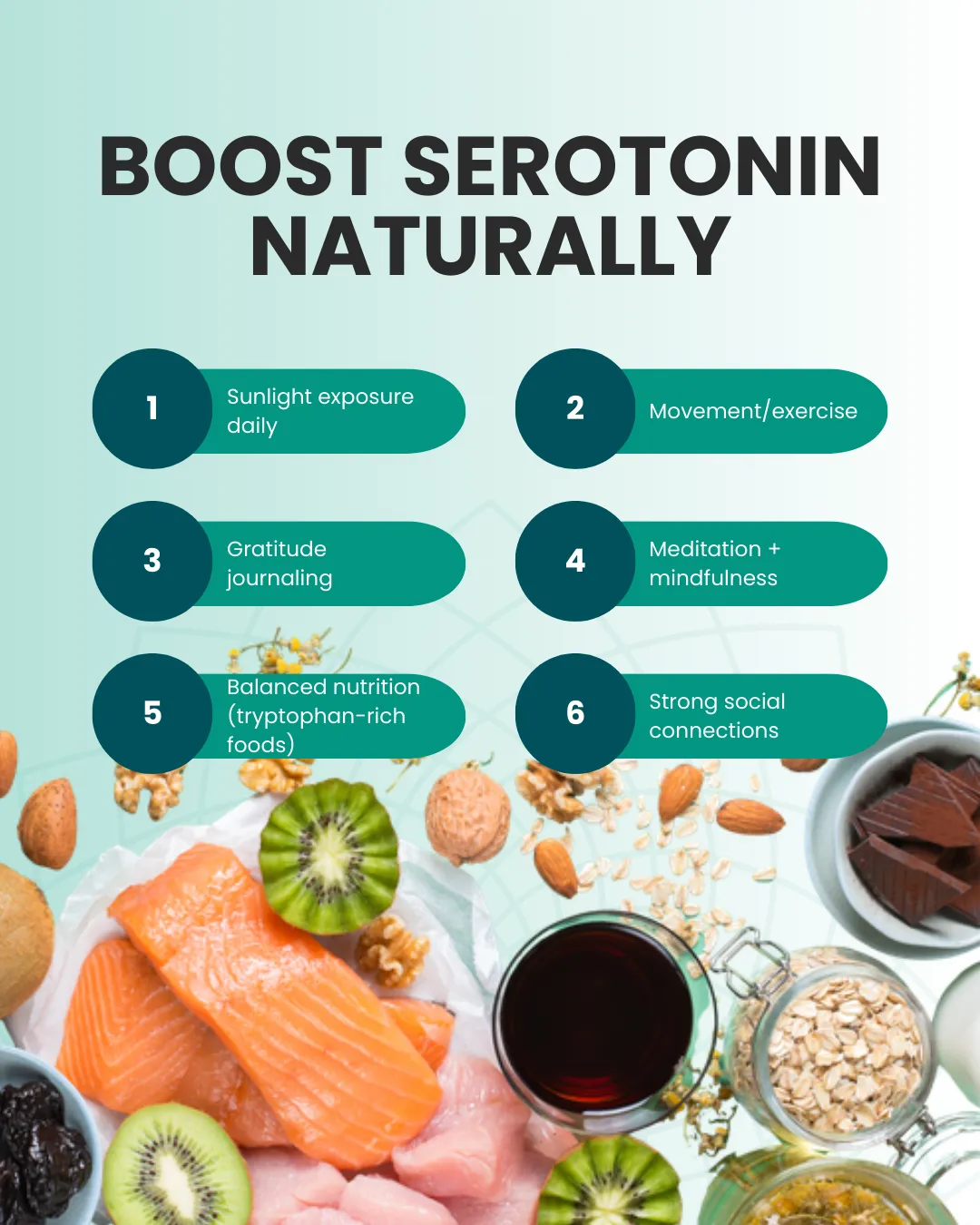 Natural ways to boost serotonin with foods and exercise