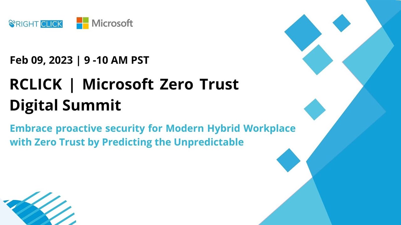 Microsoft Zero Trust Digital Summit