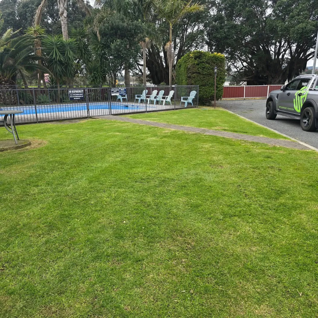 commercial property lawn mowing in tauranga