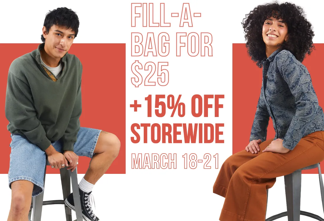 $25 Fill-A-Bag Event at Uptown Cheapskate Logan | March 18–21