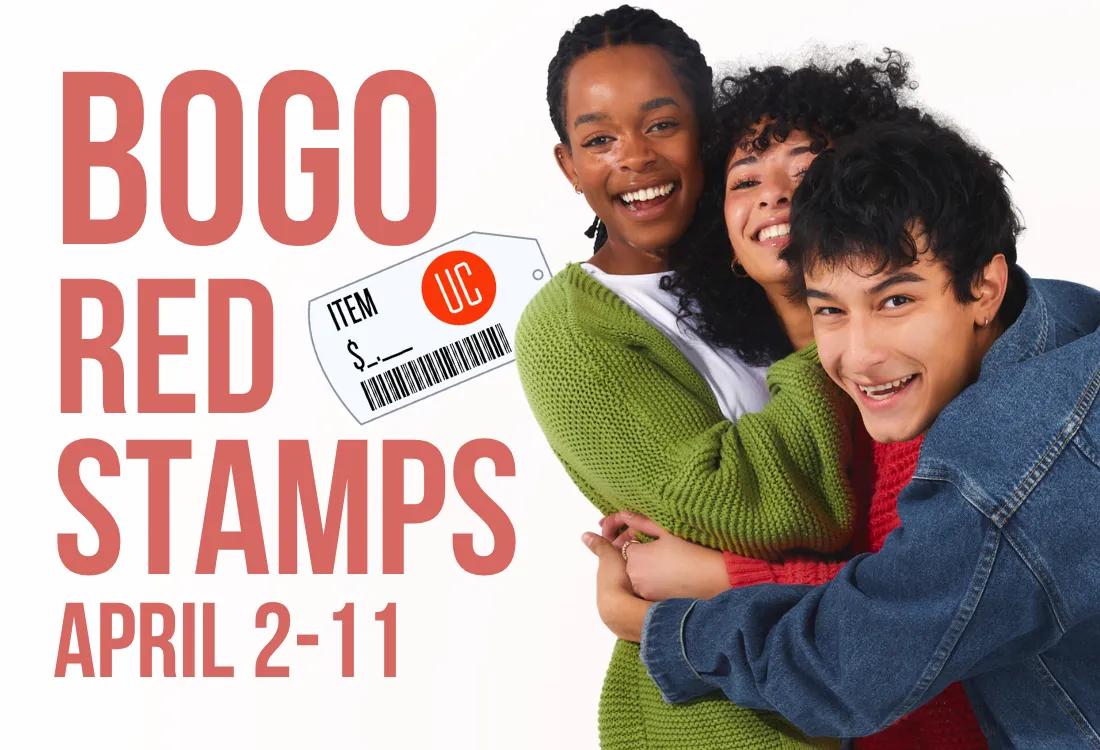 Red Stamp BOGO Is Here April 2–11