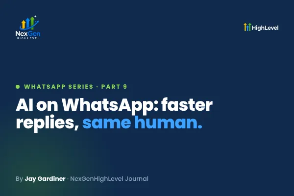 AI on WhatsApp: Faster Replies, Same Human