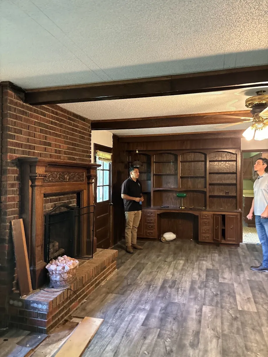 Jonny Herrera on a property walkthrough