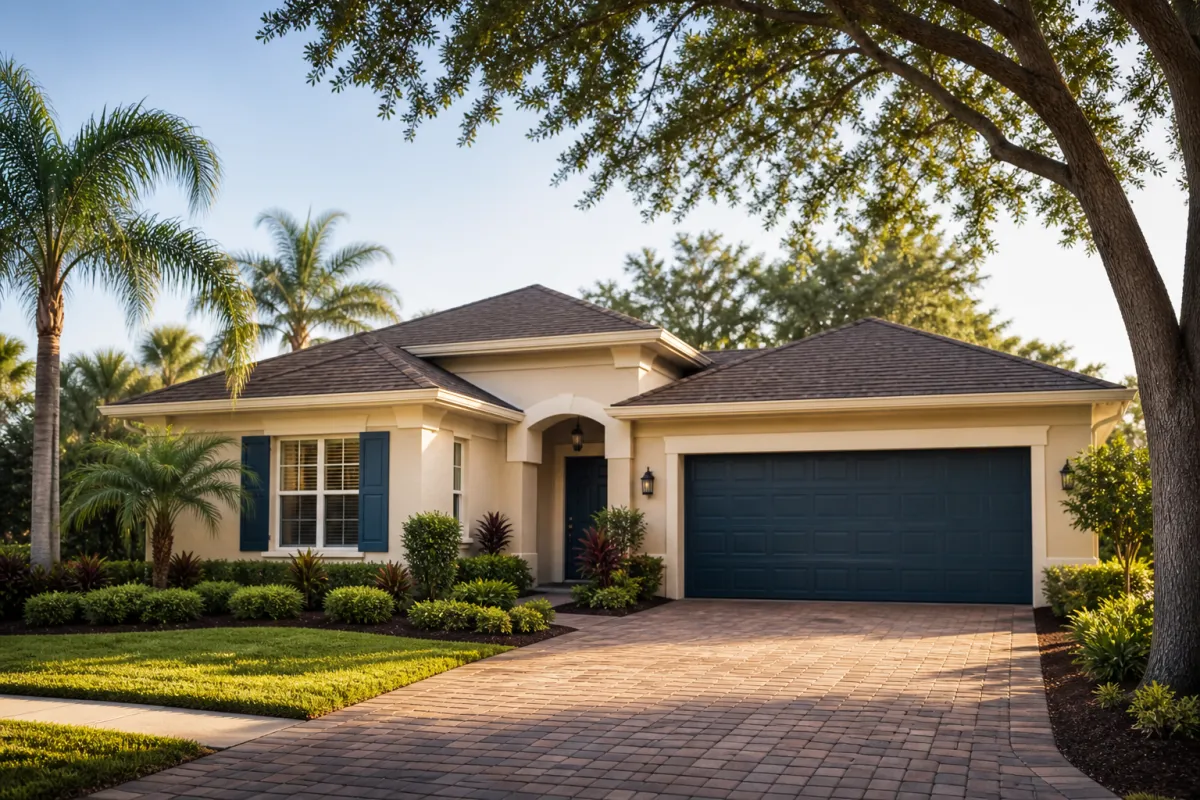 Central Florida suburban home exterior for a seller guide on liens and cash sales