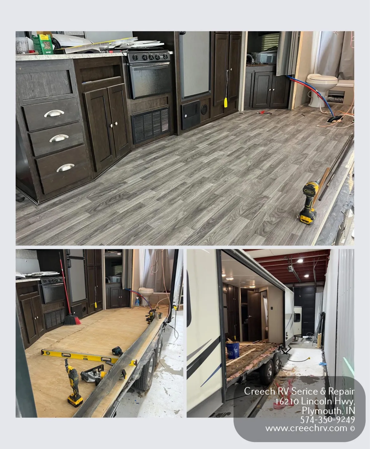 RV and camper flooring repairs