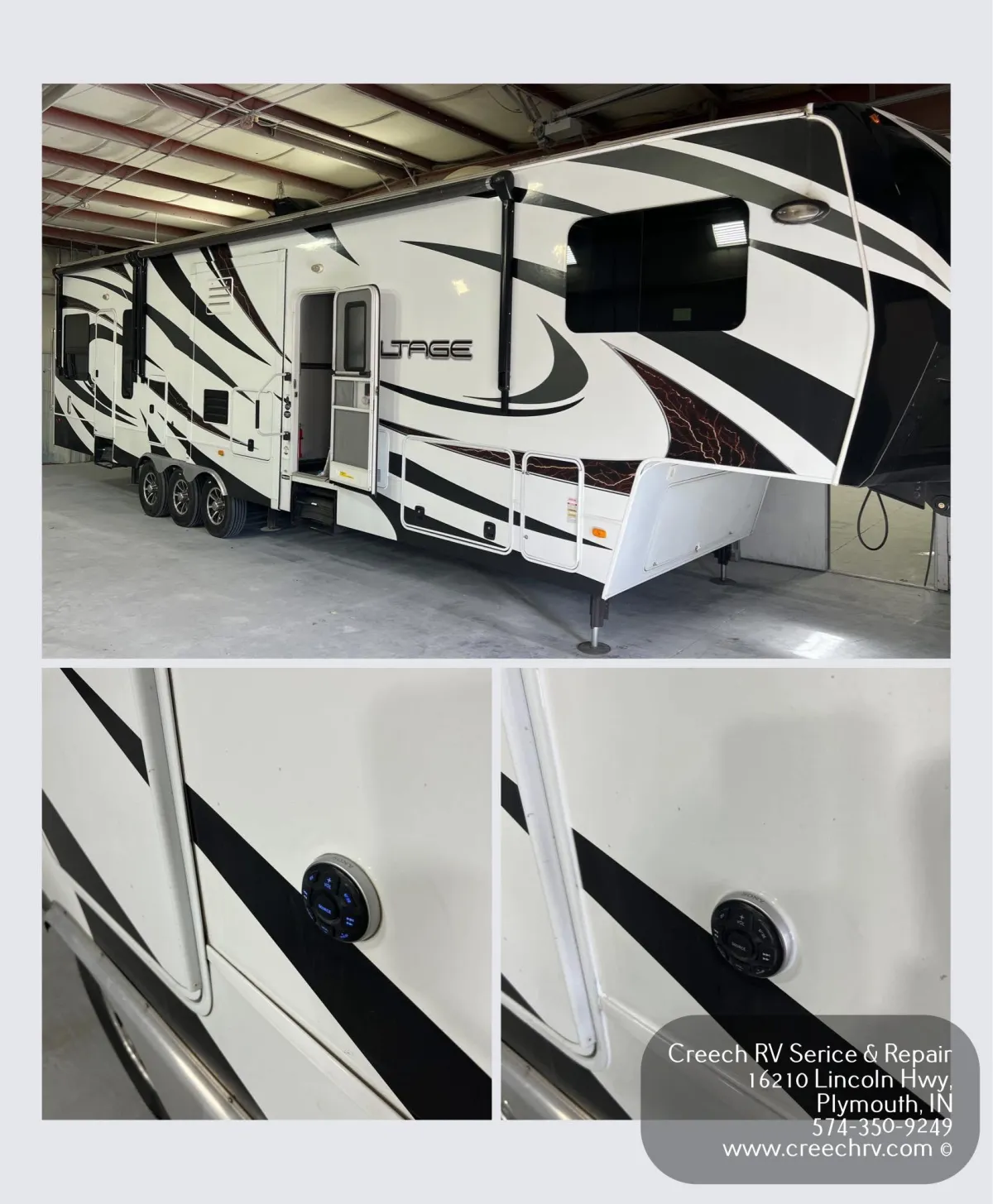 RV exterior repairs and paint