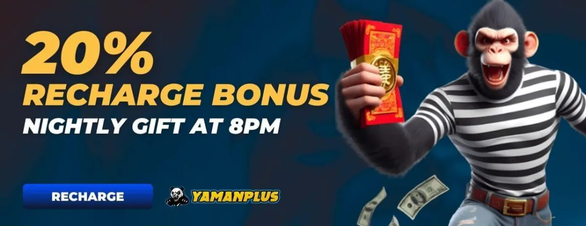 yamanplus 20% recharge bonus