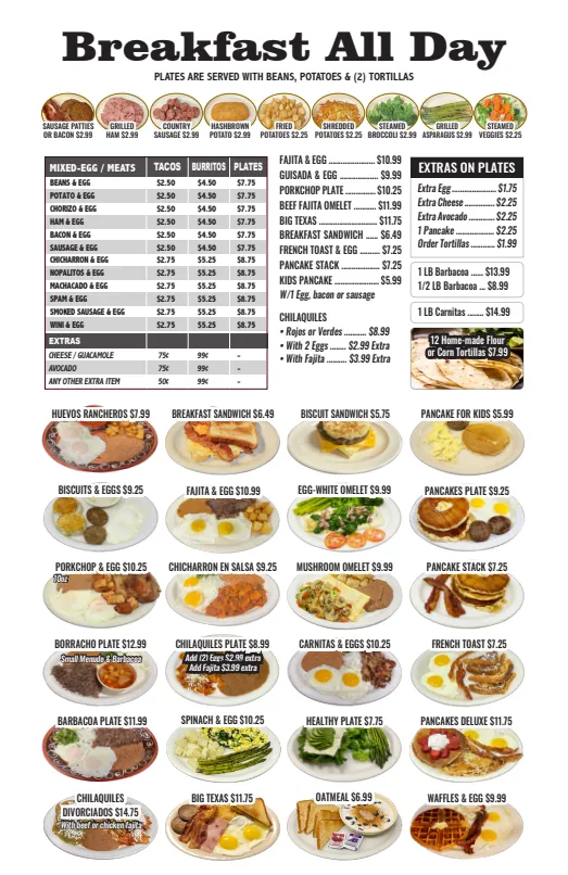 Ay Maria Restaurant | Breakfast All Day Menu