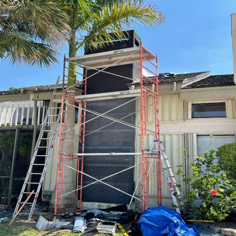 Chimney and Fireplace rebuilding