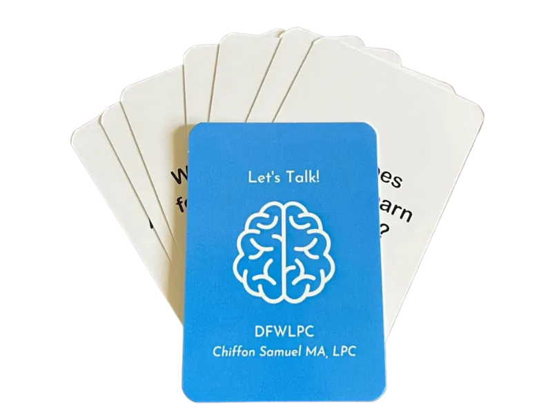 Let's Talk! Conversation Cards by Chiffon M. Samuel MA, LPC