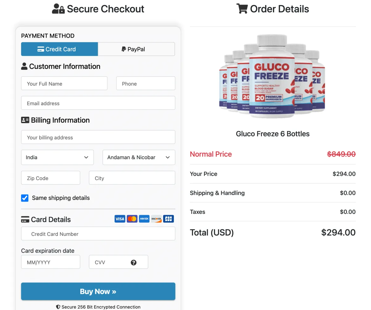 Gluco Freeze purchase