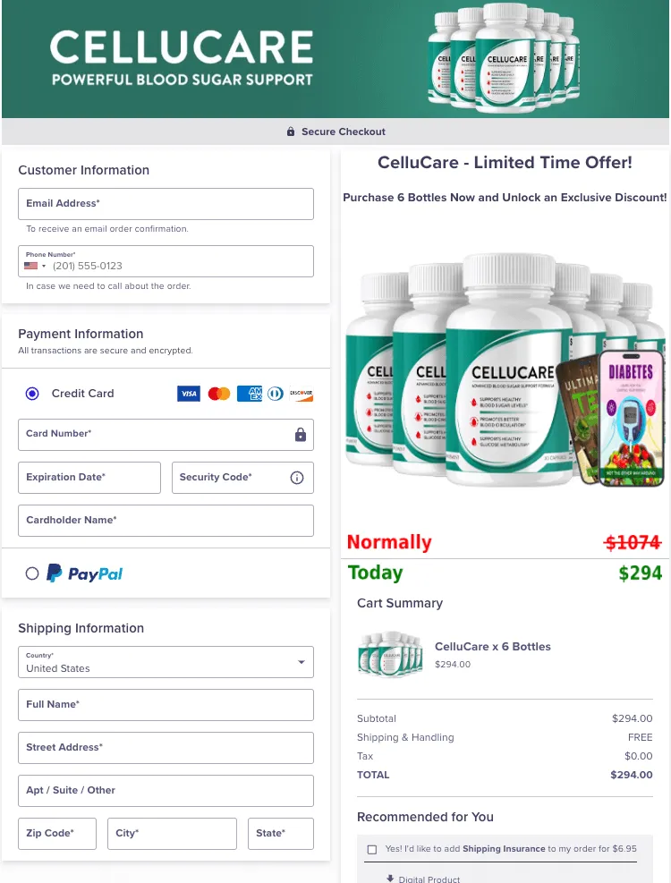 CelluCare purchase