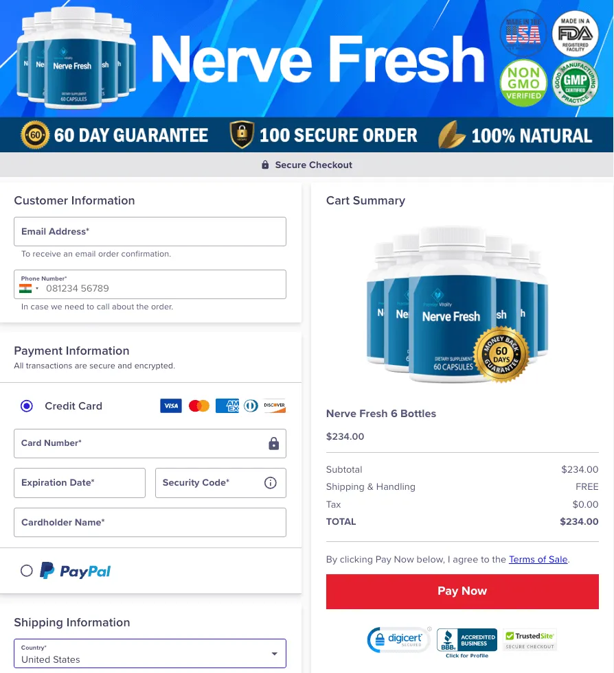 Nerve Fresh purchase