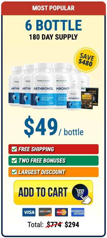 Arthronol 6 bottle