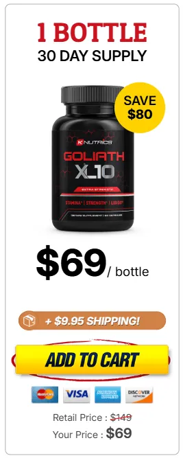 Goliath XL 10 1 bottle