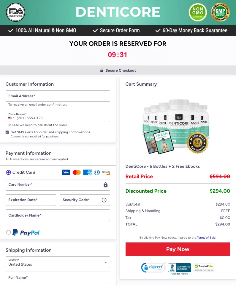 DentiCore purchase