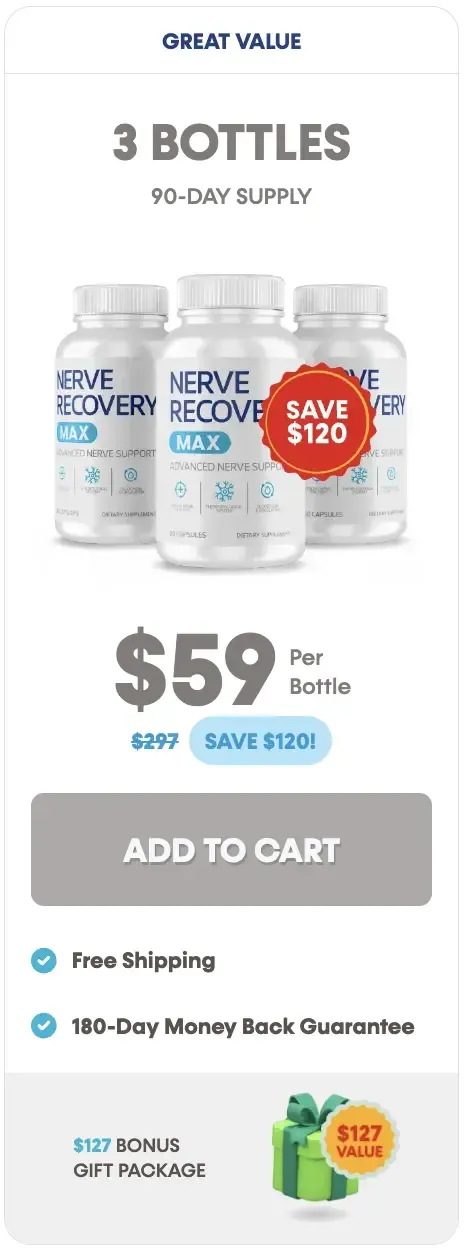 Nerve Recovery Max order bottle 3