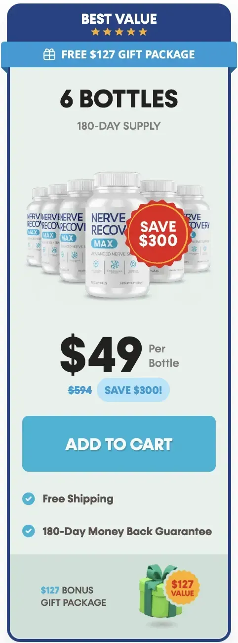 Nerve Recovery Max order bottle 6