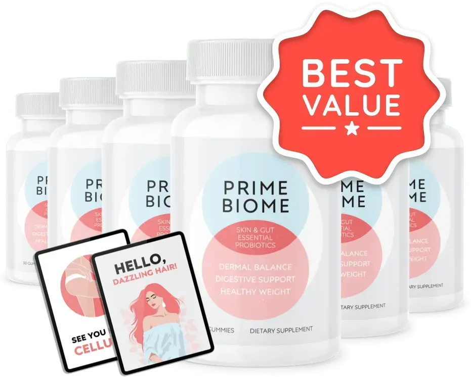 PrimeBiome six bottles