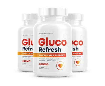 Gluco Refresh 3 bottles