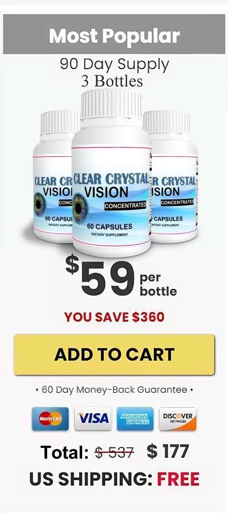 Clear Crystal Vision order bottle 3