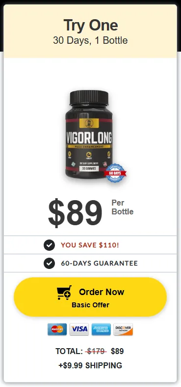VigorLong order 1 bottle