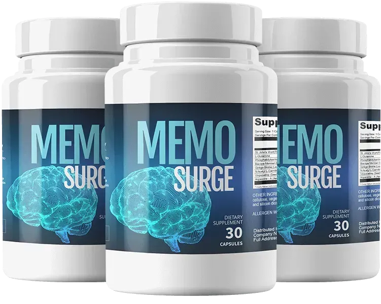 MemoSurge three bottles