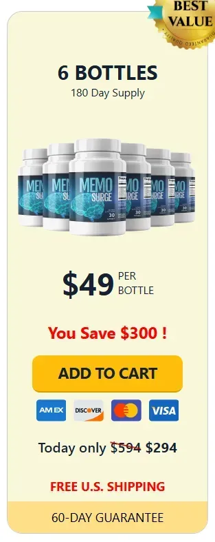 MemoSurge order bottle 6