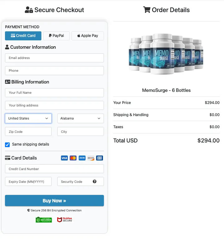 MemoSurge purchase