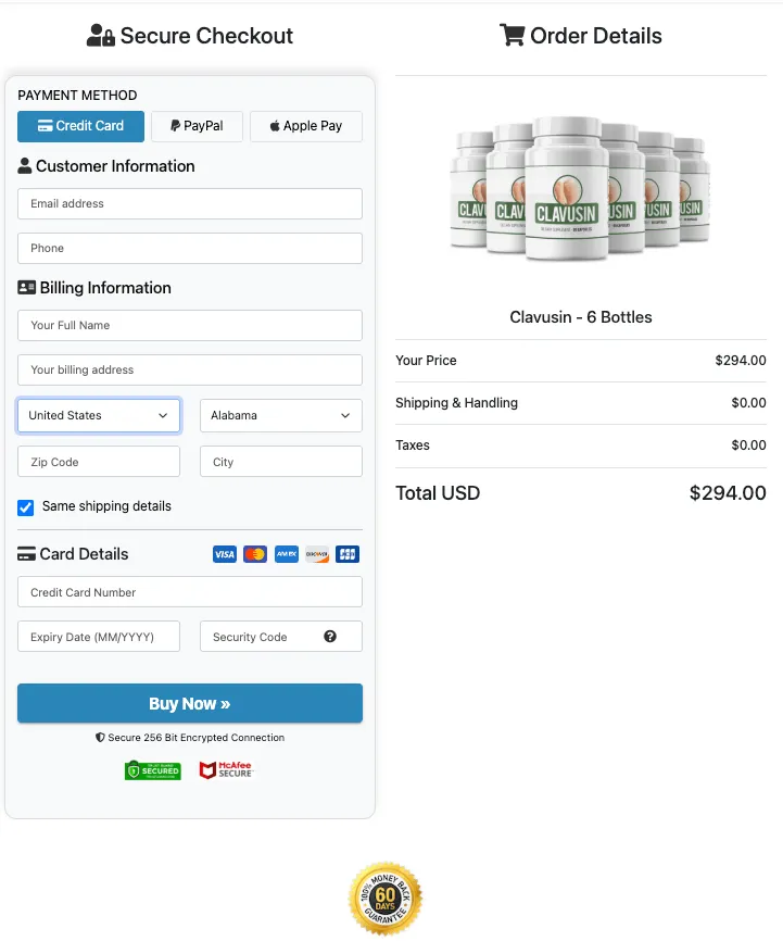 Clavusin purchase