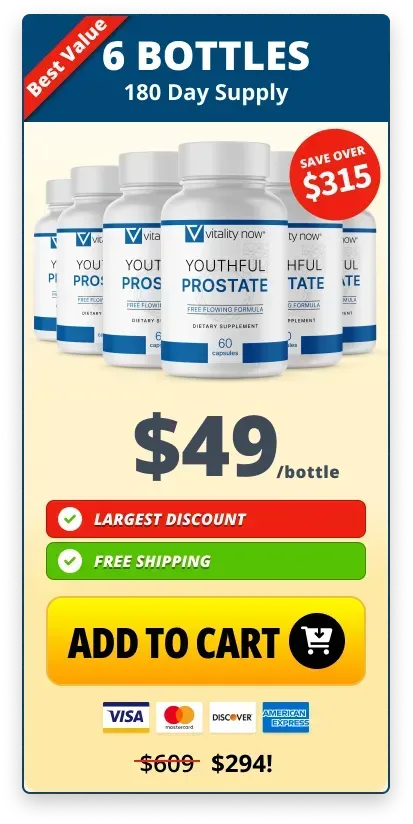 Youthful Prostate order bottle 6