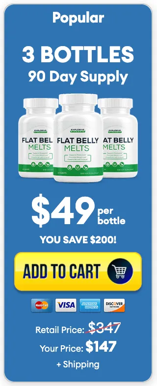 Flat Belly Melts order bottle 3