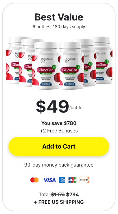 GlucoGen17 order 6 bottle