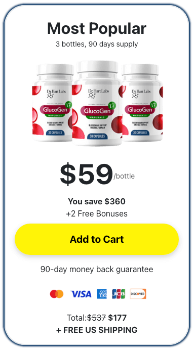 GlucoGen17 order 3 bottle
