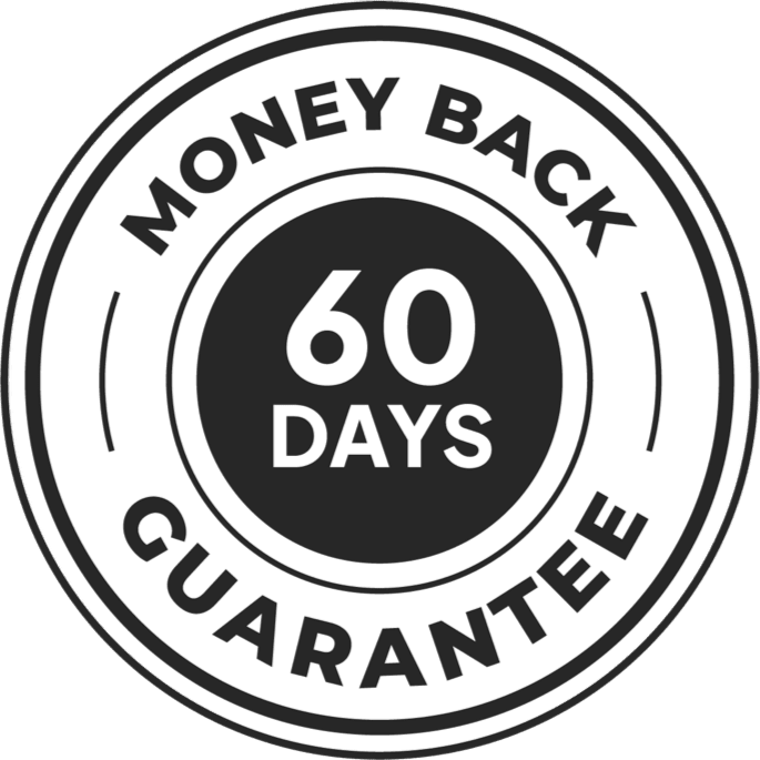 60 days 100% Money Back Guarantee
