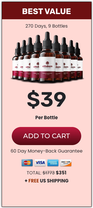 VittaBurn order 9 bottle